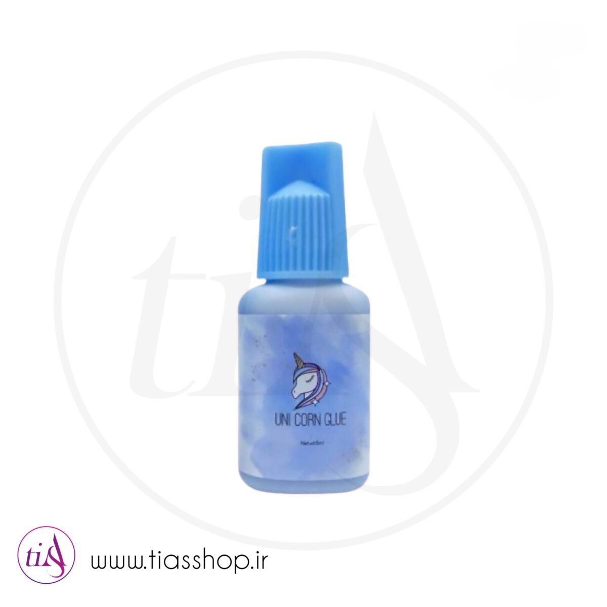 چسب اکستنشن مژه یونیکورن آبی